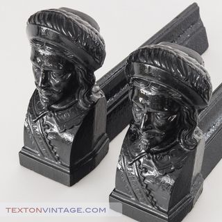 Morillos antiguos. Hierro colado. Francia, años 40