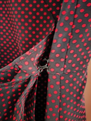 Vestido Vintage Negro y rojo