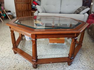 Mesa de centro octogonal