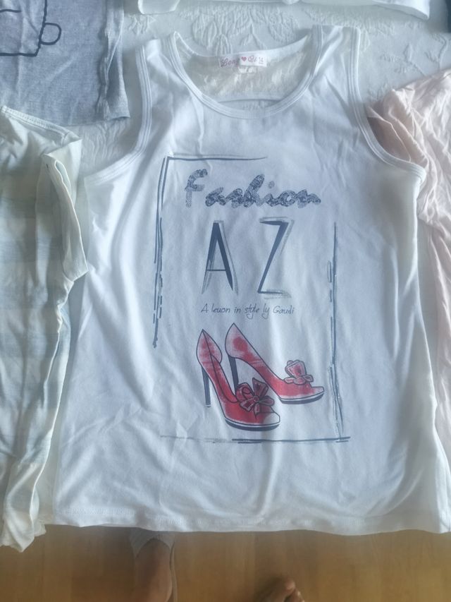 Lote camisetas niña adolescente