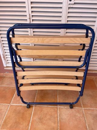 Somier Cama Plegable con ruedas 80x180
