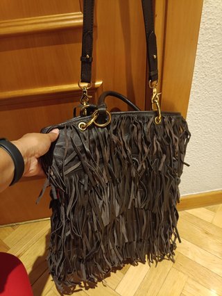 Bolso de piel grande Zara
