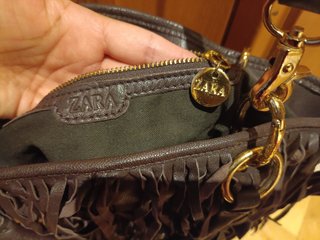 Bolso de piel grande Zara