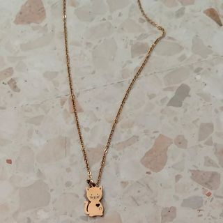 Conjunto de pendiente y collar de gato 