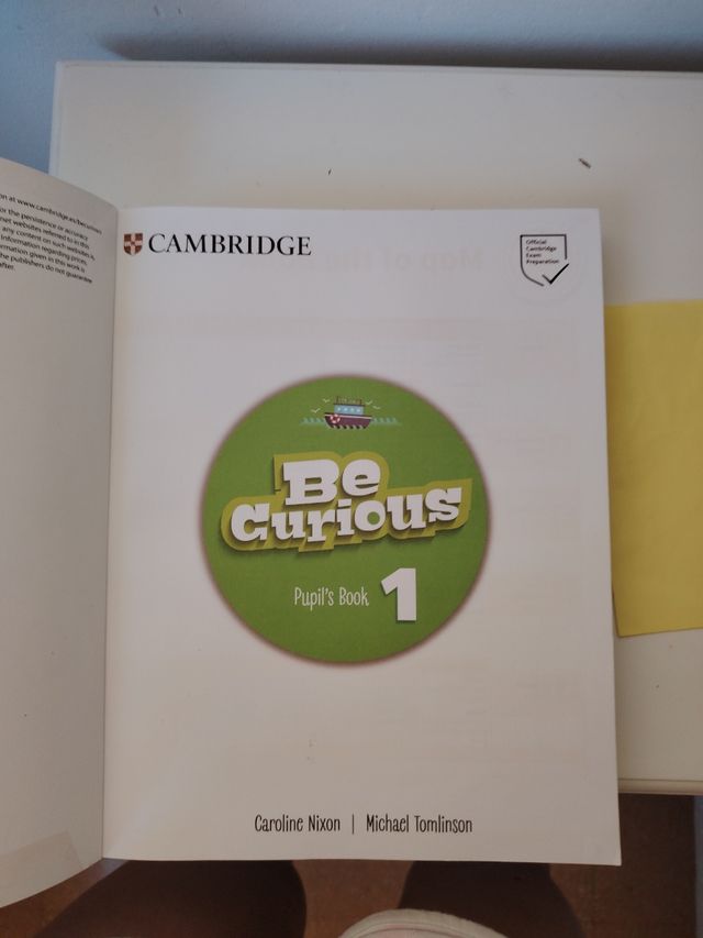 Libro Inglés 1°de Primaria