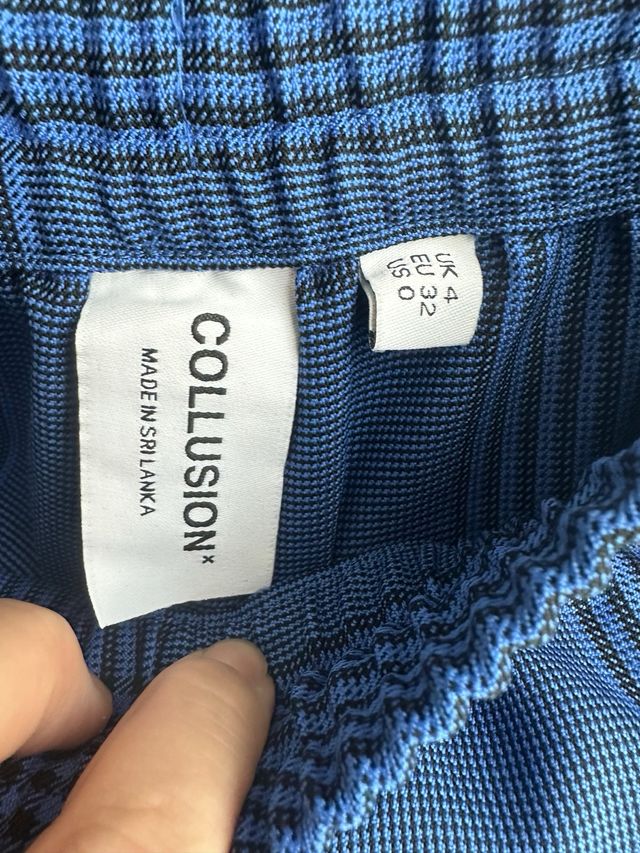 Collusion. Pantalón de cuadros