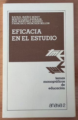 LIBRO EFICACIA EN EL ESTUDIO EDITORIAL ANAYA