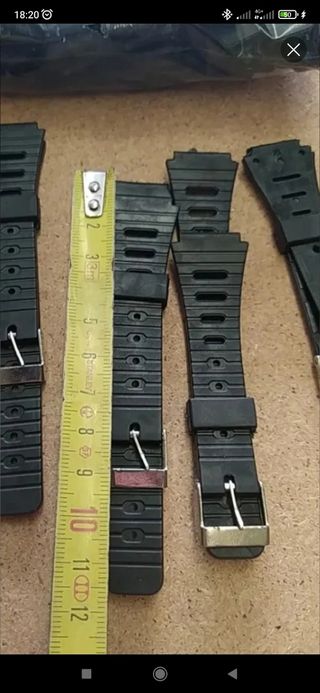 1.000 pasadores + 200 correas reloj negras