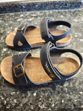 Sandalias niño azul marino