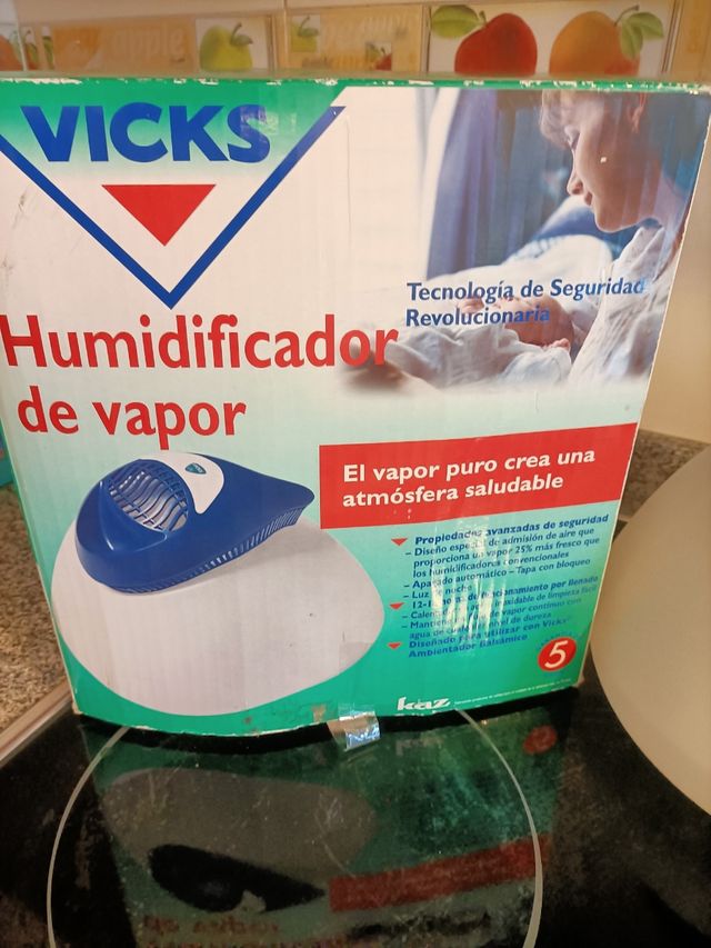 Humidificador de vapor usado dos veces