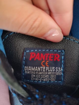 Zapato de seguridad panter número 41