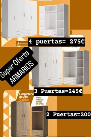 ‼️Armarios al 50% DESCUENTO💯