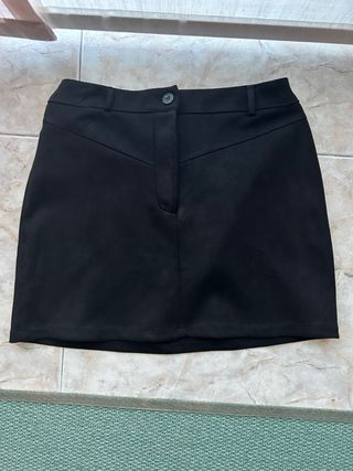falda negra terciopelo
