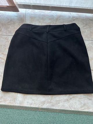 falda negra terciopelo