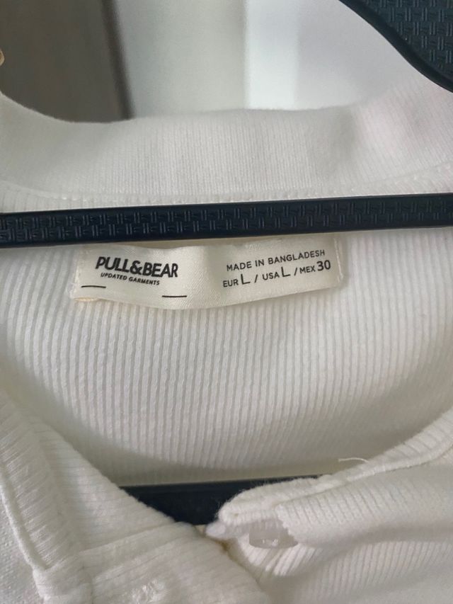 Top Blanco Con Cuello