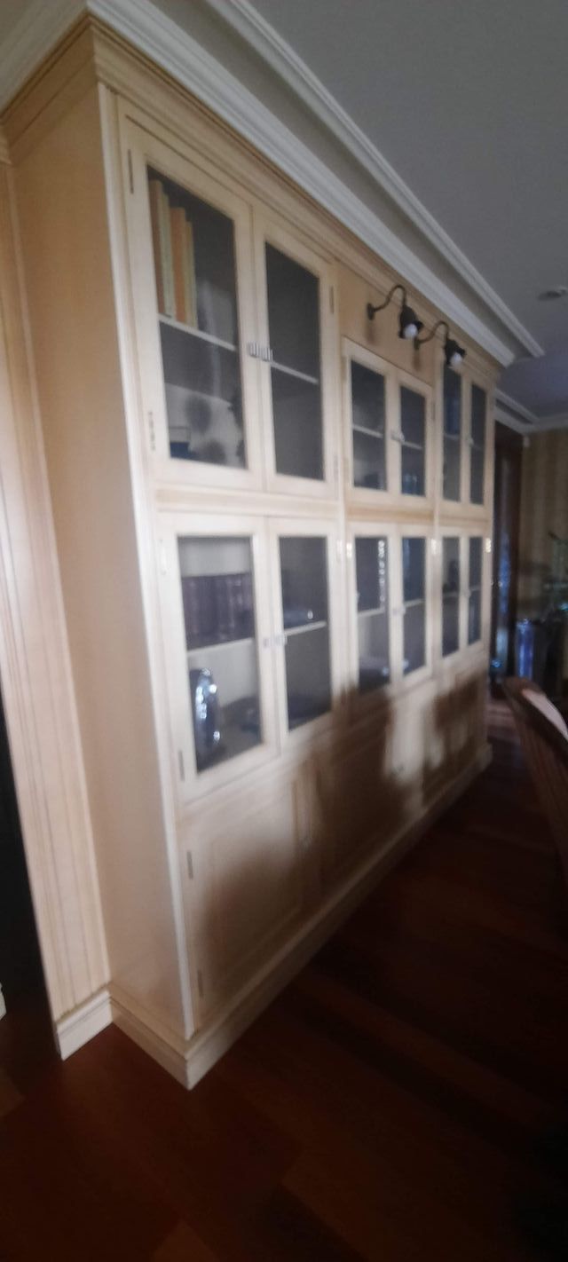 Mobili da soggiorno, legno, laccato avorio