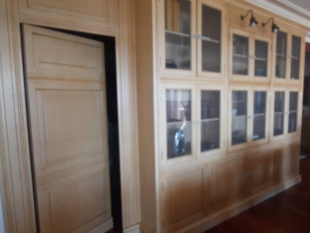 Mobili da soggiorno, legno, laccato avorio