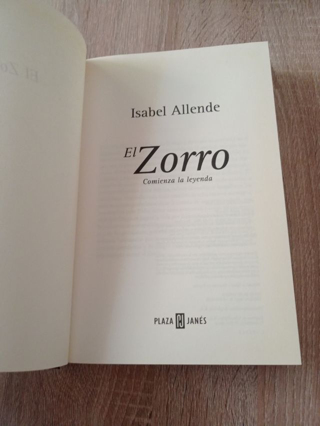 El Zorro, Isabel Allende