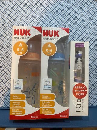 Lote de 6 uns. NUK Biberon Nuevos