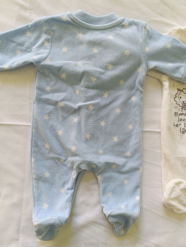 Lote tres pijamas bebé recién nacido