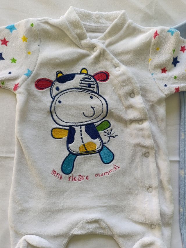 Lote tres pijamas bebé recién nacido