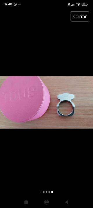 Anillo plata Tous 