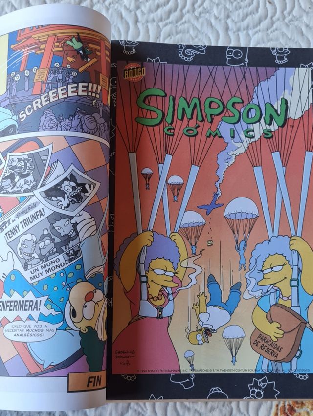 Cómics súper Simpson