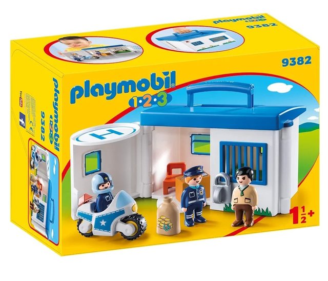 Comisario maletín Playmobil 1 2 3