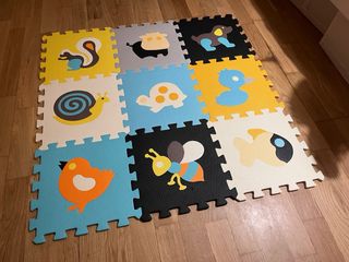 DOS alfombras puzzle de animales