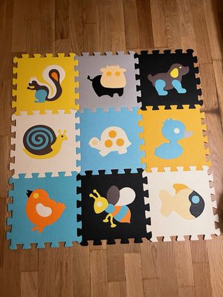 DOS alfombras puzzle de animales