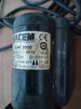 Bomba de agua aljibe deposito