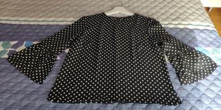 Blusa-camisa  lunares Zara talla M
