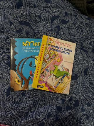 Pack 2 libros infantiles Geronimo Stilton BatPat