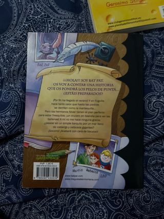 Pack 2 libros infantiles Geronimo Stilton BatPat