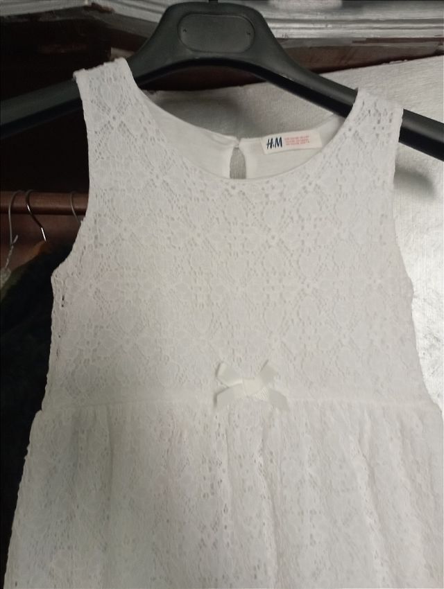H&M abito bimba 122/128 cm 7 anni pizzo