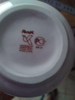 Antiguo centro mesa florero Fenix porcelana Russa