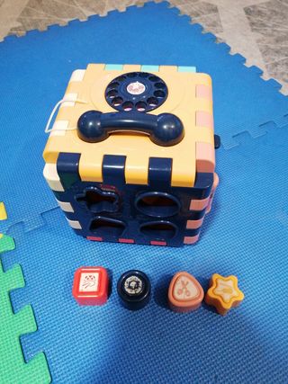 Jueguetes bebés Cubo actividades SIX-SIDED DRUM