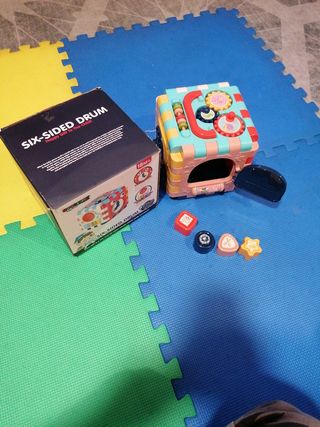 Jueguetes bebés Cubo actividades SIX-SIDED DRUM