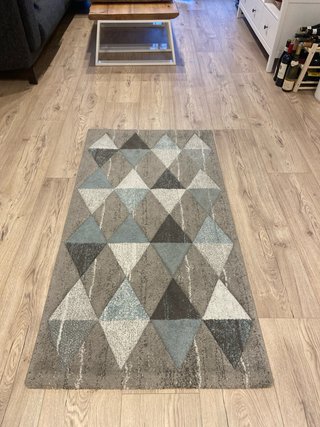 Alfombra gris/azul 150x80 en perfecto estado