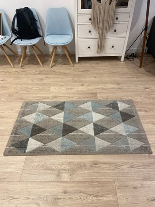 Alfombra gris/azul 150x80 en perfecto estado