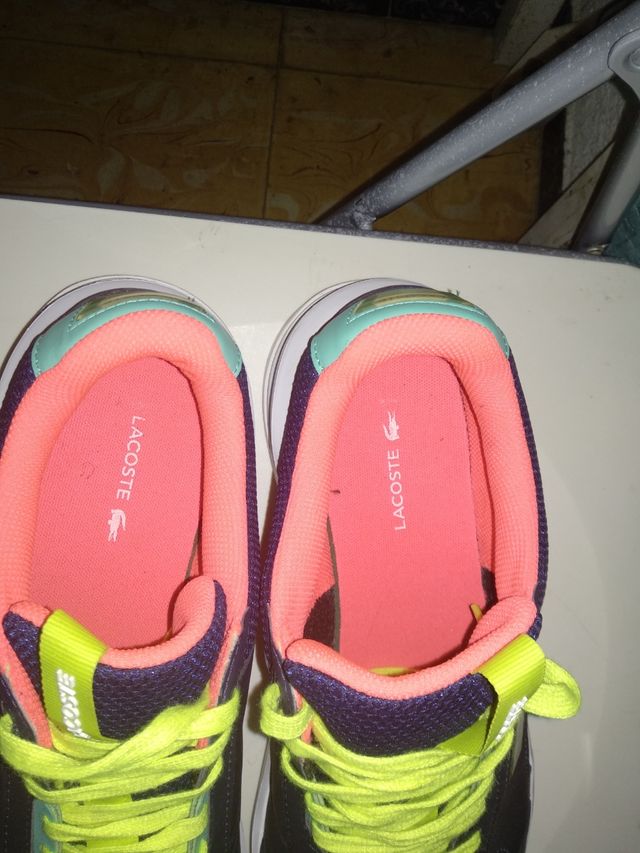 Zapatilla original lacoste  piel azul n46