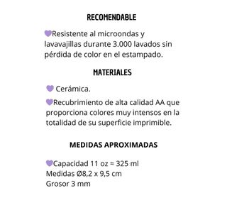 Taza + cajita personalizadas.