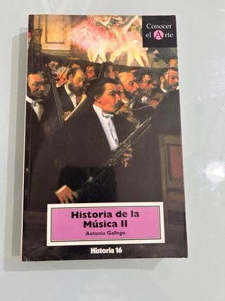 Historia de la Música II Antonio Gallego