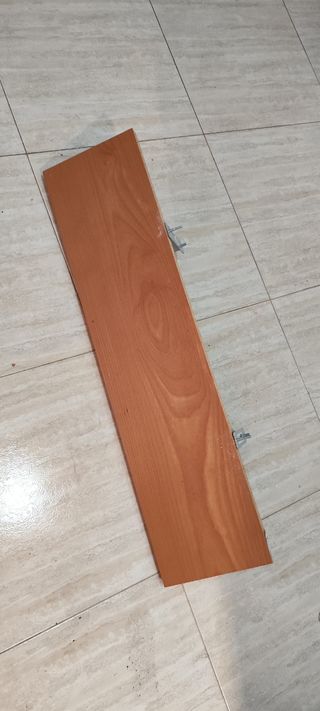 3 estanterias ikea color cerezo