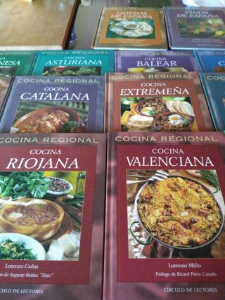 Libros de Cocina Regional Española.