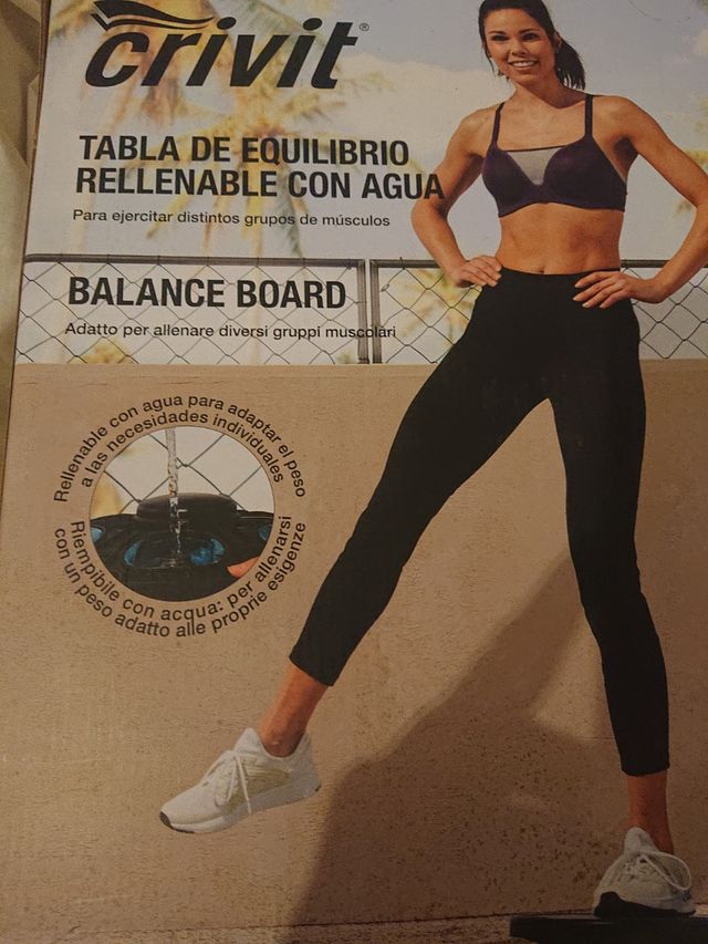 Tabla equilibrio con agua