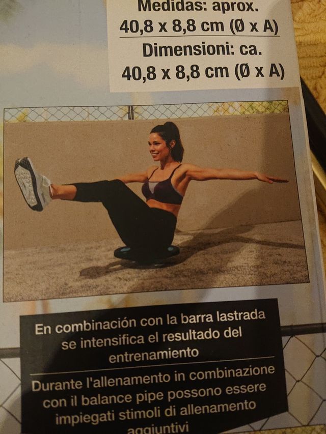 Tabla equilibrio con agua