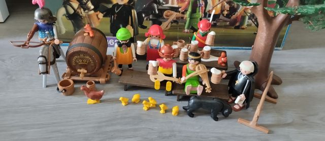 PLAYMOBIL 3627 6464 Femme Avec Luth Dame Festin Medieval Taverne Fete Moyen Age EUR 5,00