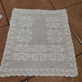 Juego de tapetes de crochet