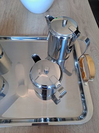 Juego café de acero Bra